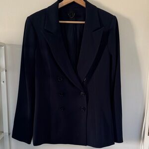 PAIGE Midnight Double-Breasted Blazer